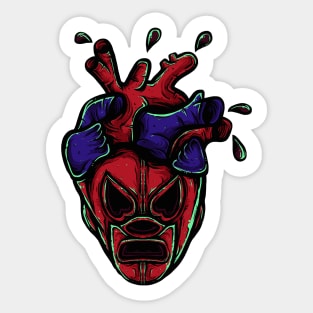 LUCHA HEART Sticker